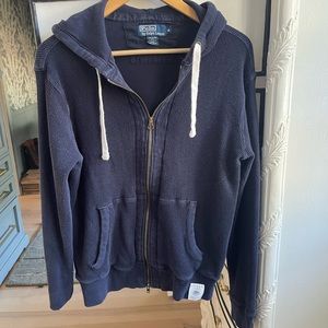 Polo by Ralph Lauren waffle zip up hoodie fully lined
